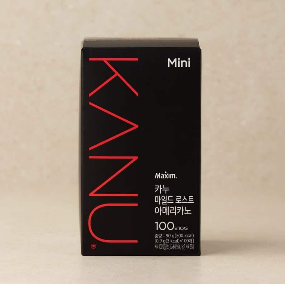 韓國🇰🇷超人氣 孔劉代言Maxim Mini KANU 經典即沖美式黑咖啡 0.9g 深度烘焙 / 中度烘焙