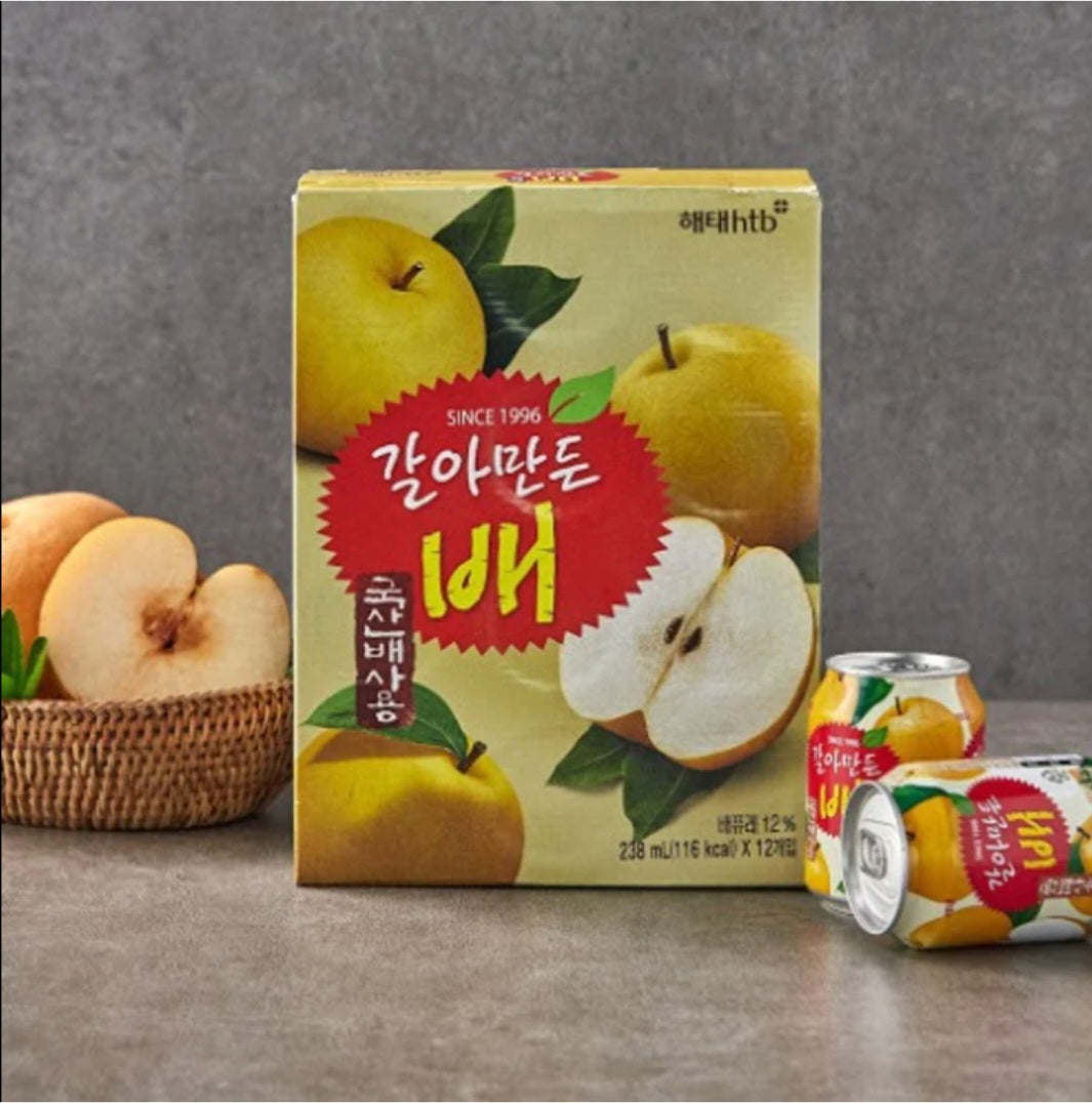 韓國梨汁(粒粒梨肉) | 韓式罐裝飲品 (238ml x 12罐 )