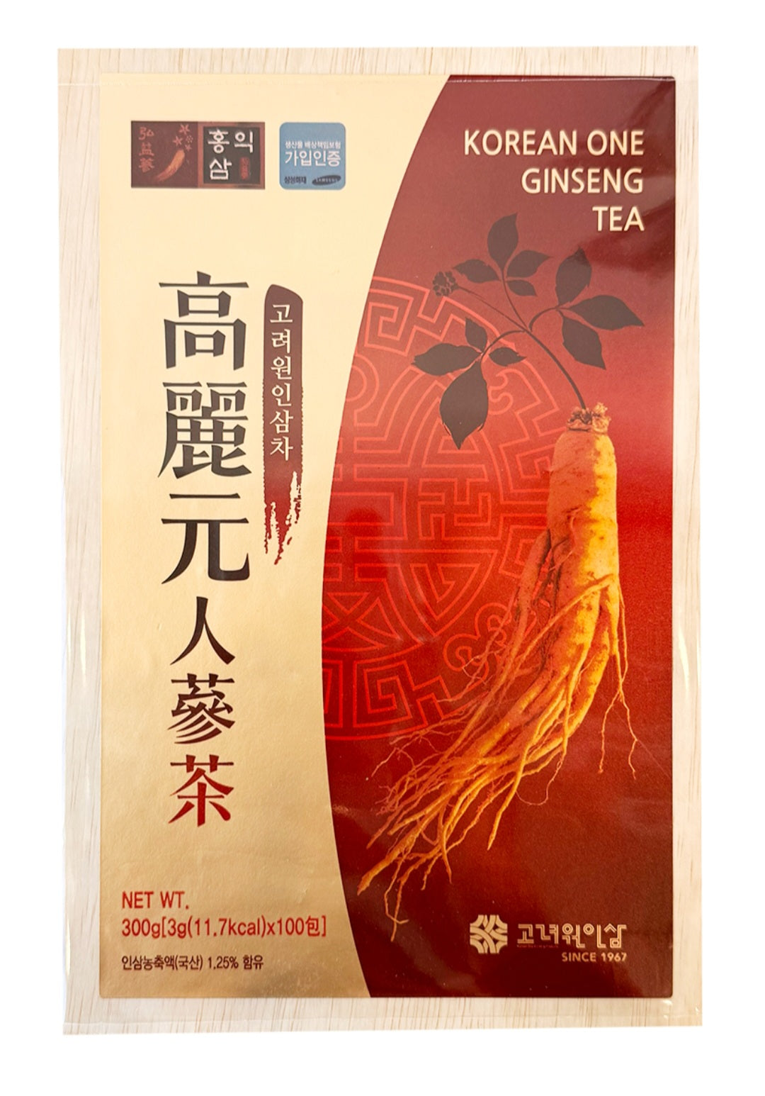 Korea one 高麗人蔘顯 粒茶禮盒裝 300g 新舊包裝隨機 [平行進 ロ ）